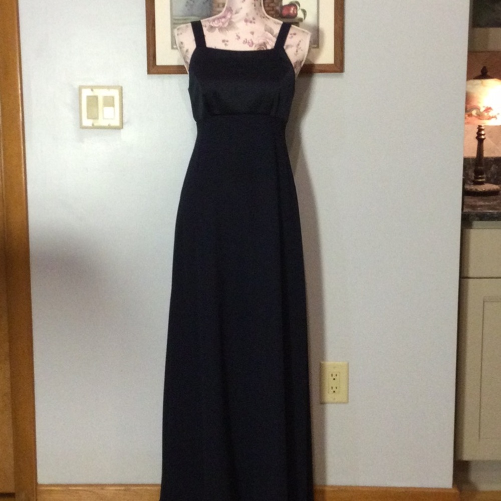 Night Way Navy Blue Bridesmaid Gown